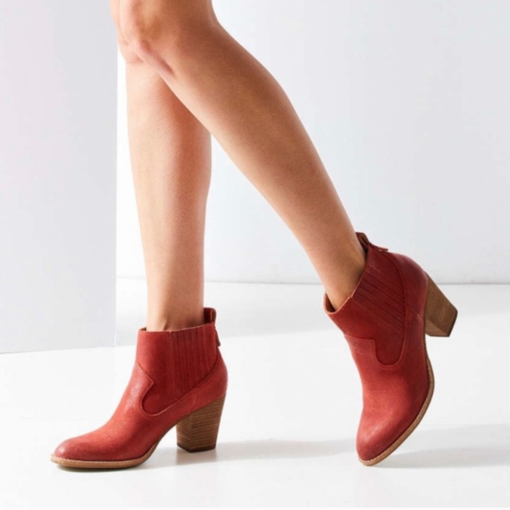 Dolce Vita Red Ankle Boots